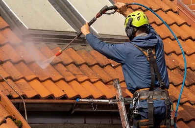 Démoussage et hydrofuge de toiture à Saujac